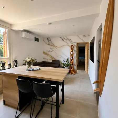 2 Grand Jardin, A 350 M De La Avec Climatisation * Santa-Maria-Poggio (Corsica)